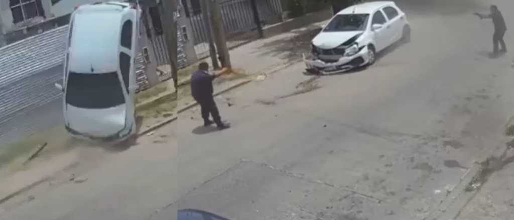 Videos: gran persecuci&oacute;n y tiroteo entre polic&iacute;as y ladrones en Merlo 