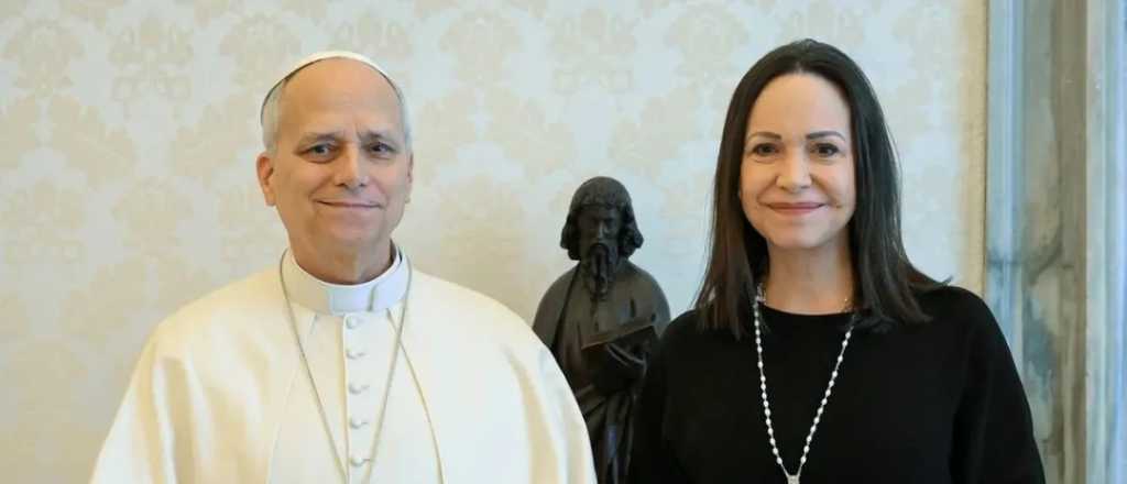 Le&oacute;n XIV y Corina Machado cara a cara en el Vaticano