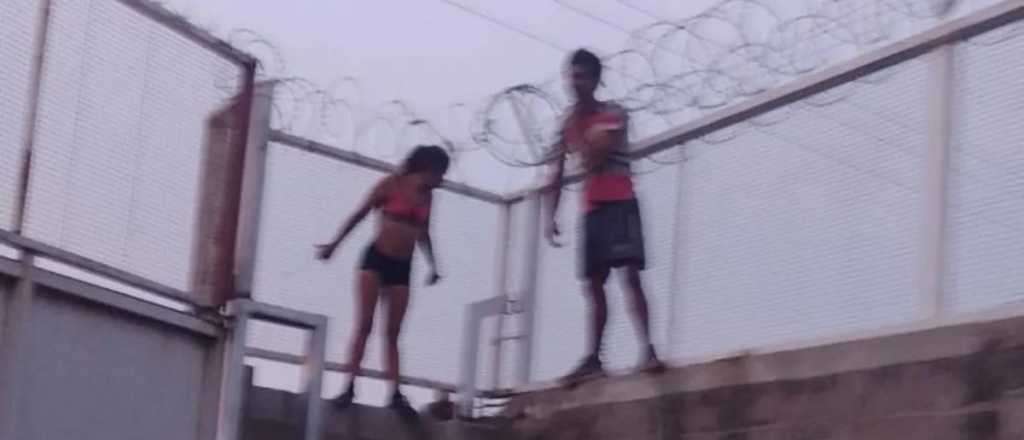 Quisieron robar un comercio y quedaron enredados en el alambre