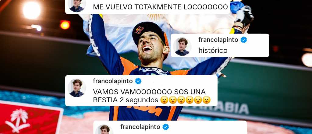 Manija total: la locura de Colapinto por Benavides campe&oacute;n del Dakar