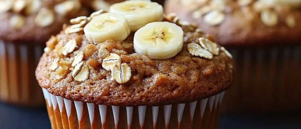 Muffins de banana, avena y nueces: desayuno sano listo en pocos minutos