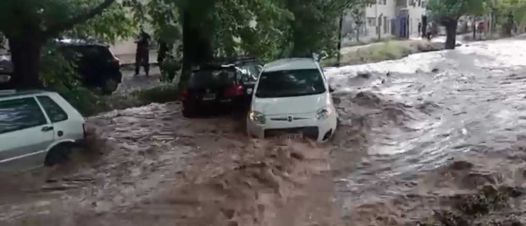 Videos: inundaciones, granizo y fuertes vientos en Mendoza