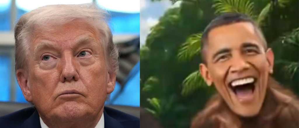 Trump publicó un video que muestra a los Obama como monos