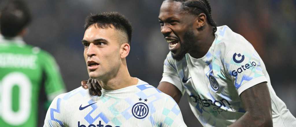 Video: con uno de Lautaro, el imparable Inter le dio una paliza a Sassuolo
