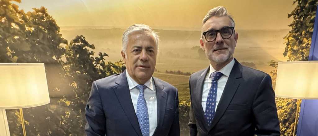 Cornejo de gira firmó el acuerdo para la Vinexpo Explorer Mendoza 2026