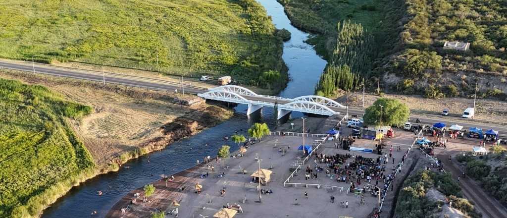 El oasis ribereño que conquista el verano del este sanrafaelino