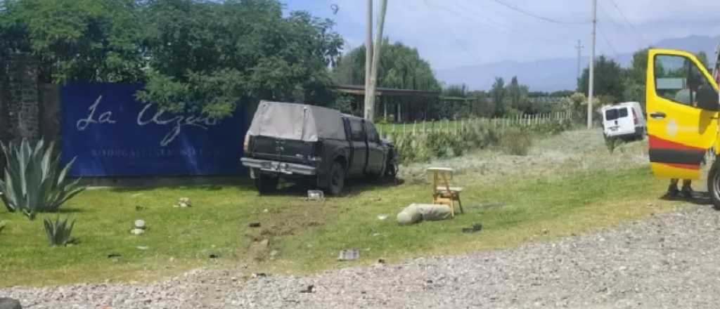 Choque frontal de camionetas en Tupungato dejó dos heridos