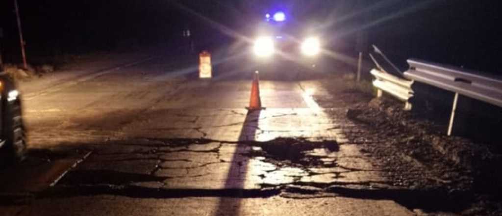 Fotos: la tormenta rompió un puente en Ruta 7 y ya fue reparado
