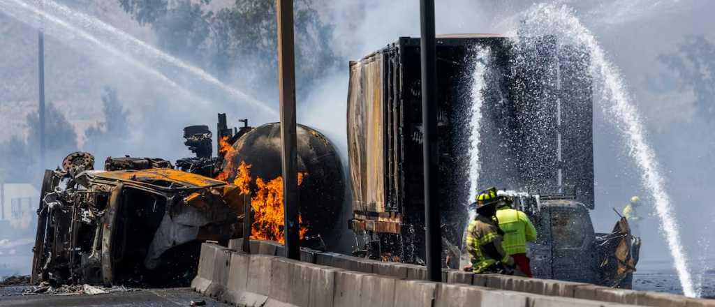 Horror en Chile: un camión de gas explotó y dejó 4 muertos y 17 heridos