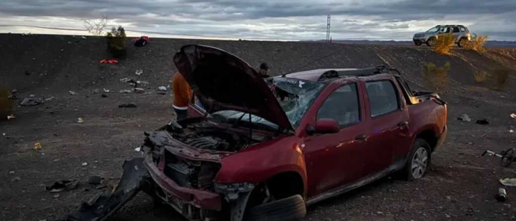 Una jubilada mendocina muri&oacute; por un vuelco en la Ruta 40