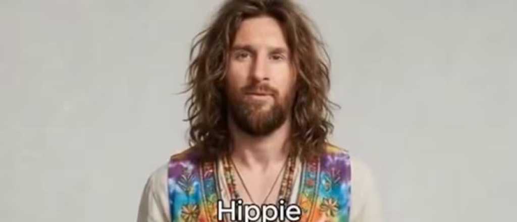 Video viral: la IA imagin&oacute; a Messi como emo, hippie y flogger