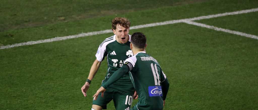 Video: así fue el primer gol de Santino Andino en Panathinaikos
