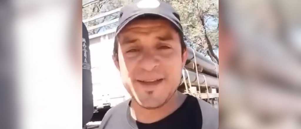 Video: dram&aacute;tico reclamo de un chofer mendocino echado en La Pampa