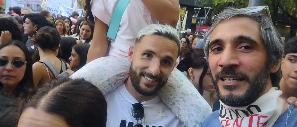 La figura del fútbol mendocino que participó de la marcha por el 24 de marzo