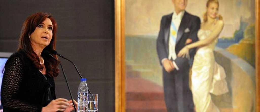 El Gobierno retiró un conocido cuadro de Perón y Evita de Casa Rosada