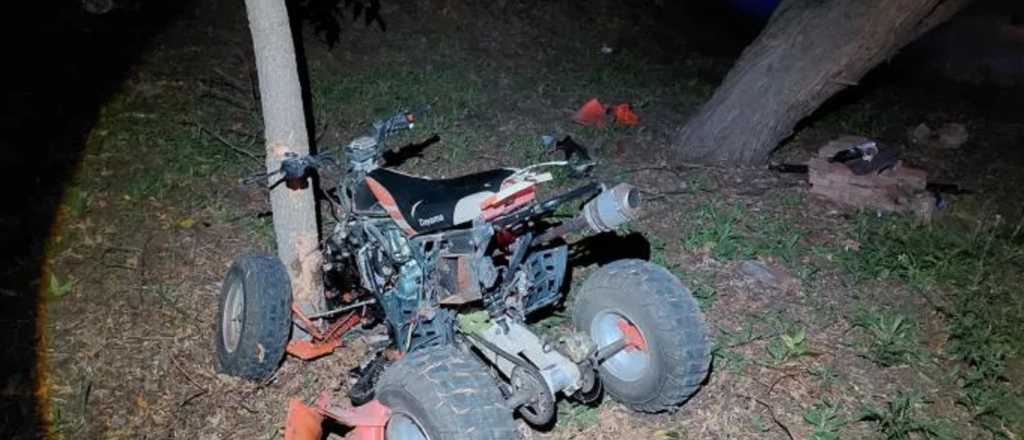 Un chico de 14 a&ntilde;os choc&oacute; contra un &aacute;rbol en San Rafael