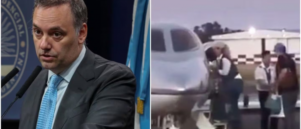 El piloto del avión de Punta del Este contradijo a Adorni