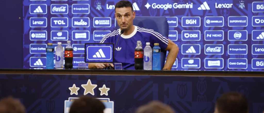 El tenso momento que vivió Scaloni en la conferencia de prensa