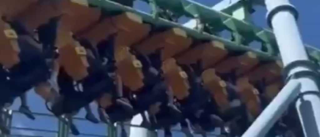 Terror en el Parque de la Costa: se rompi&oacute; una monta&ntilde;a rusa