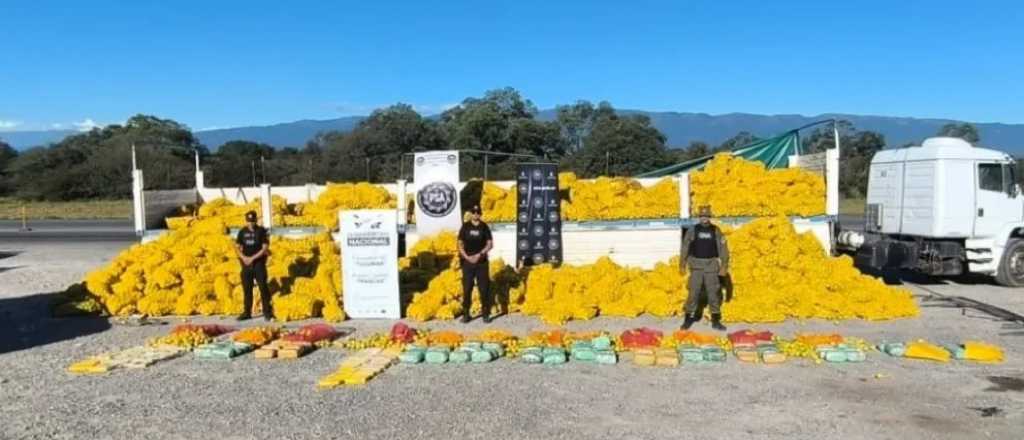 Interceptaron un cami&oacute;n que ven&iacute;a a Mendoza con m&aacute;s de 150 kilos de droga