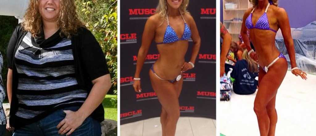 Pesaba 100 kilos y ahora compite en bikini