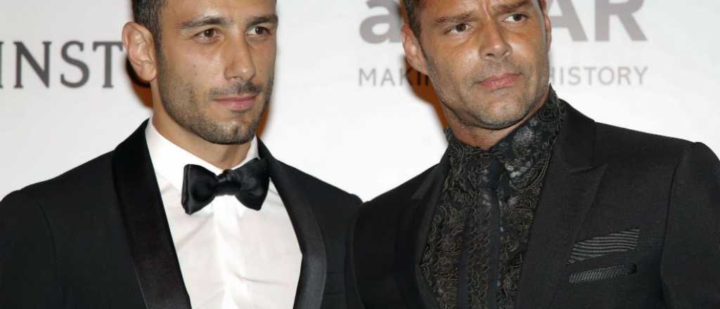 Ricky Martin y su novio, muy románticos por Milán