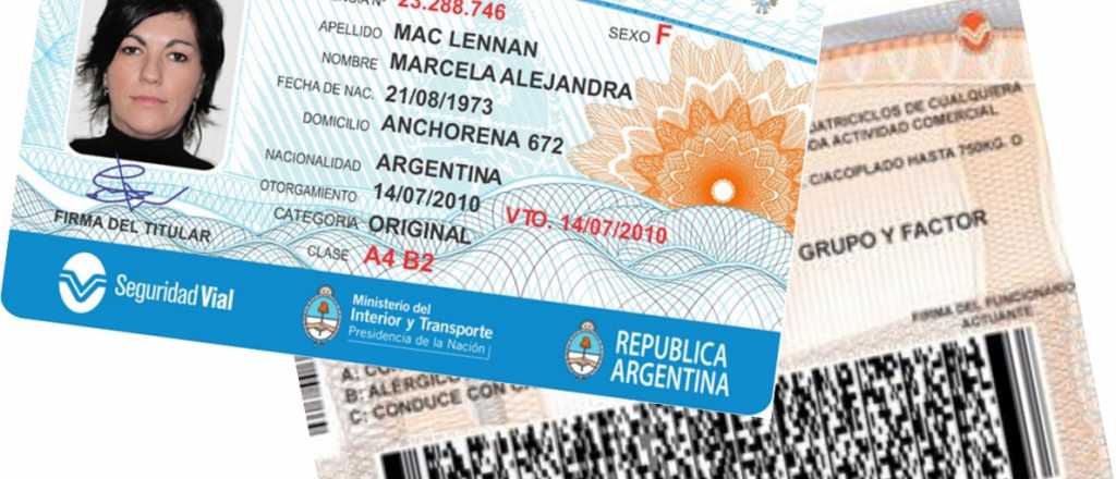 Mendoza emitió casi 34 mil licencias de conducir nacionales