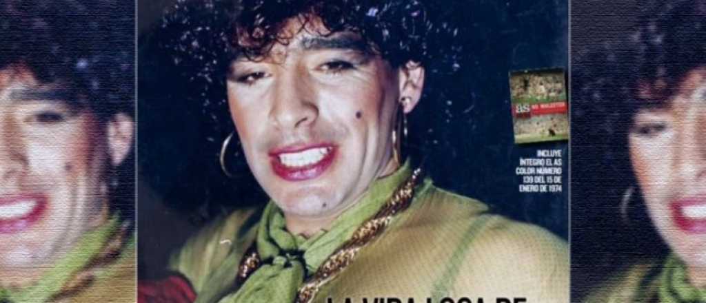 Publicaron una foto de Maradona travestido y el Diego explotó