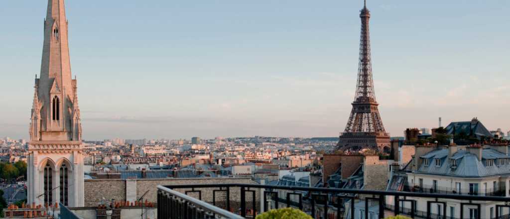 Este es el hotel George V en París, donde está Macri