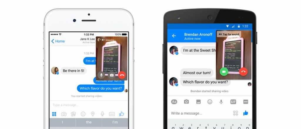 Facebook agrega videos en tiempo real para Messenger