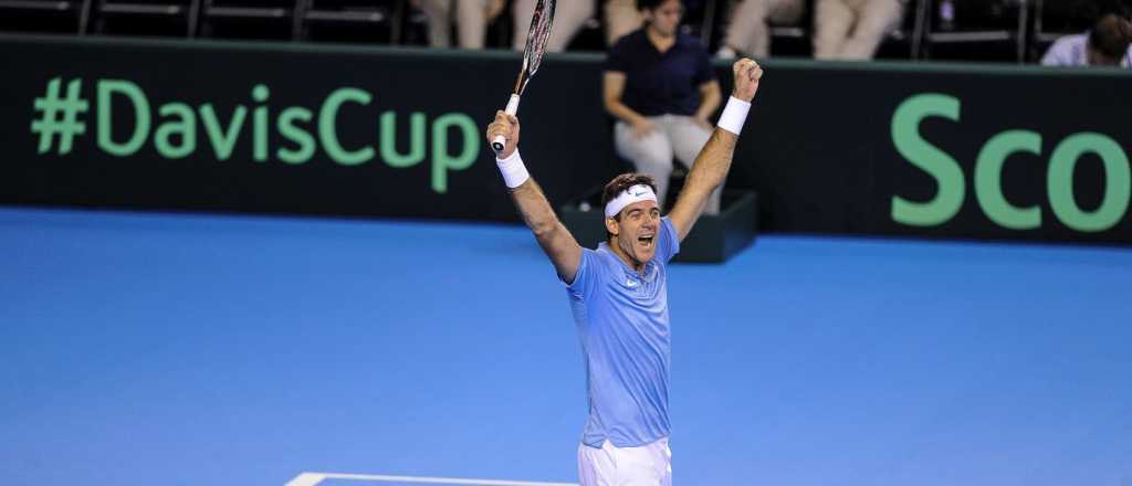 Histórico triunfo de Del Potro en la Davis