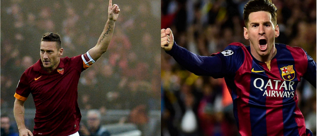 As&iacute; le demostr&oacute; su admiraci&oacute;n Messi a Totti por su cumplea&ntilde;os