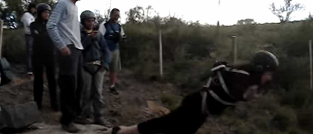 Video: un tiro Bungee en el dique Reyunos