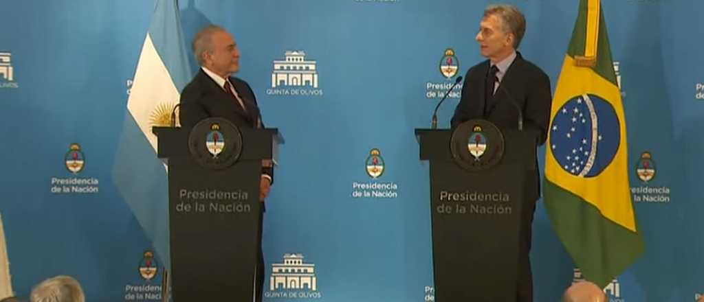 Macri le pidió al presidente de Brasil ser "aliados del siglo XXI"