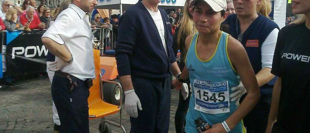 Una mendocina en el podio de la marat&oacute;n de Buenos Aires
