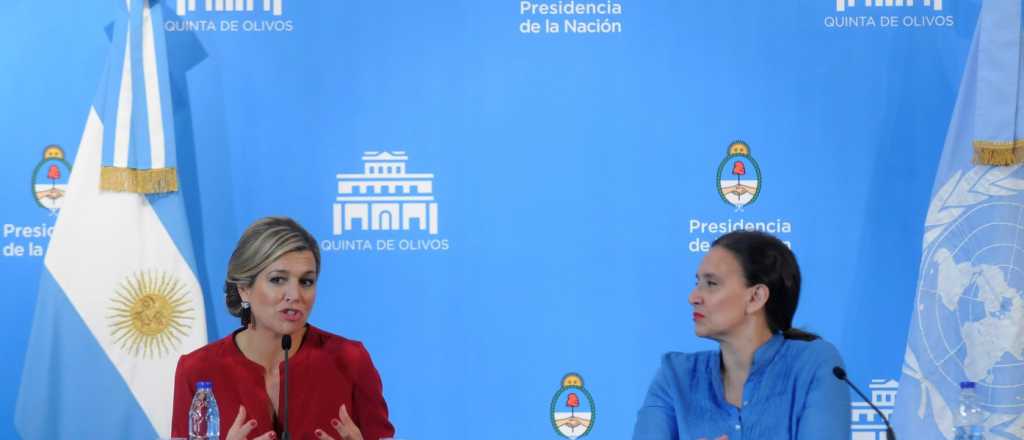 Máxima habló con la prensa y almorzó con Macri y Juliana Awada
