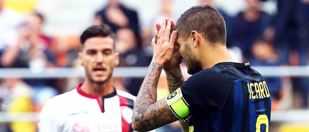 La dur&iacute;sima bandera de la hinchada del Inter a Icardi