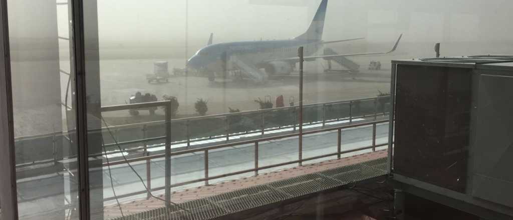 Por tormenta de viento, en San Juan los vuelos están demorados